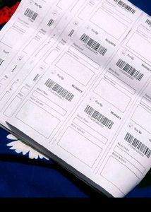 32 Shipping Labels B&amp;W
