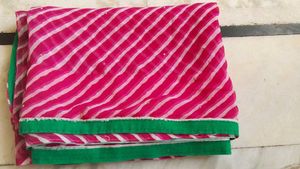 Jaipuri Lehriya Saree 🩷🩷