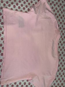 Calvin Klein Jeans Pink oversized cropped Tee