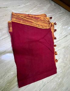 Elegant Maroon &amp; Gold Mekhla Piece