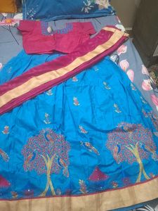 Elegant Blue Lehenga Choli Set