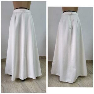 Elegant White Maxi Skirt , Length 44 Inches