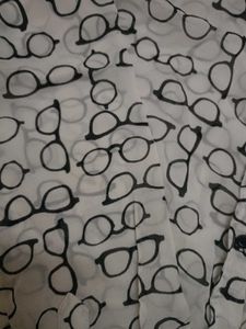 Glasses Print Button-Down Shirt