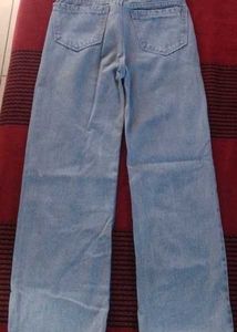 Light Wash Straight Leg Jeans