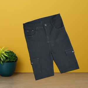 women black straight cargo jeans size 30 (O-47)