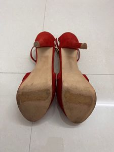 PRICE DROP! Imported red Zara heels (EU 37)