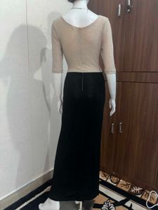 Black Slit Maxi Skirt