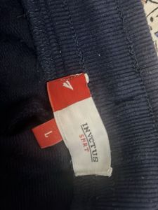 A Navy Blue Checked Joggers  In L size