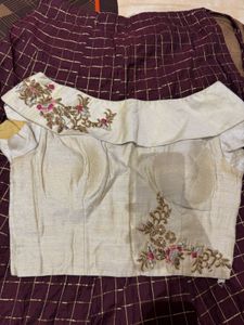 Trendy Crop Top Skirt Festive