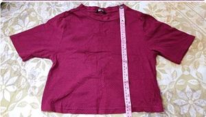 Wine Colour Zudio Top