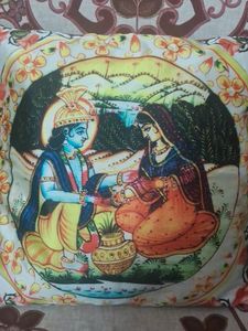 Radha Krishna Pillow Cover