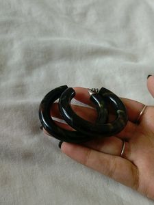 Wooden Hoop Earrings
