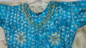 Traditional Chanderi Silk Suit 💙💛