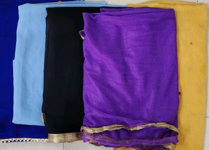 Plain Colours Dupatta Pack Of 07