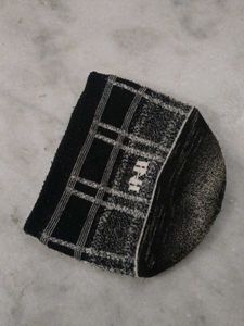 Vintage Black Plaid Beanie