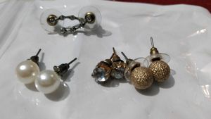 Pack Of 4 Stud Earrings