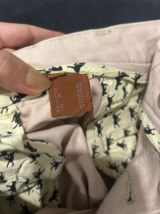Beige Casual Pants