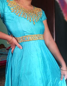Ethnic Gown Top Bottm Dupatta