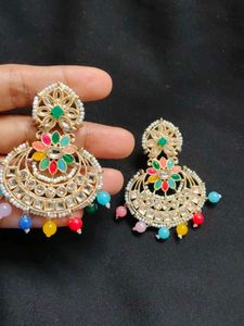 Colorful Beaded Ethnic Earrings