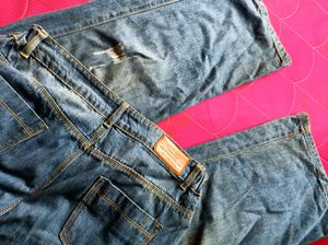 Blue Denim Baggy Jeans