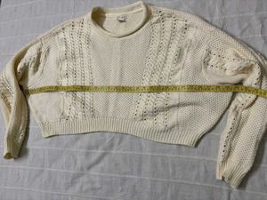 Cropped Knit Sweater