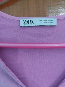 ZARA Pink Cutout Top
