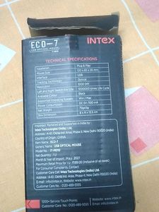 Intex used mouse Black colour( Wired USB)