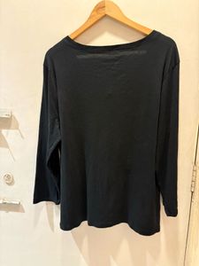 Old Navy Black Ruffle Top XXL