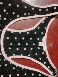 Polka Dot Sleeveless Top