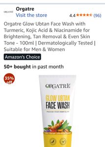 Orgatre Kojic And Niacinamide Face wash
