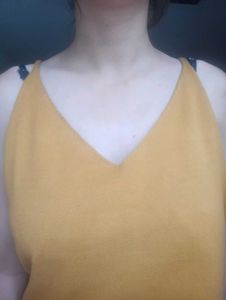Yellow Mustard Slivless Top