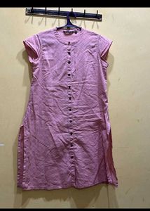 Pink Button-Down Dress
