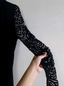 Georgette Black Gown 🖤