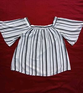 Striped Off-Shoulder Top