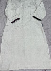 Elegant Cream Kurti Top