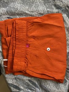 Elegant Orange Anarkali Kurta Set