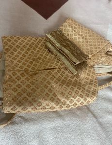 Golden Colour Embroidery Blouse