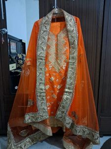 Elegant Orange Suit Set