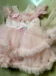 Pink Tulle Flower Girl Dress