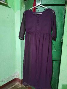 Elegant Purple Maxi Dress