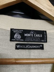 Monte Carlo Men Off White Solid Cardigan