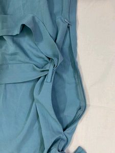 Cute Blue Puff Sleeve Dress