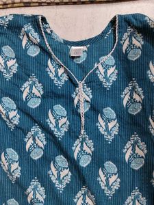 Teal Floral Print Tunic