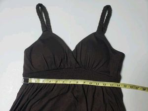 Elegant Brown Maxi Dress