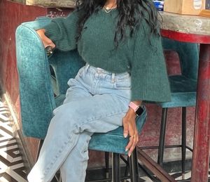 Olive Green Korean Top