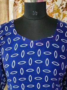 Blue Printed Kurta