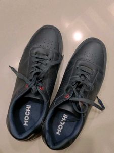 Mochi Black Leather Sneakers