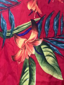 Lily Printed scrff Red