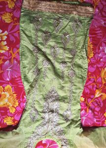Beautiful Embroidered Plazo Jample Set