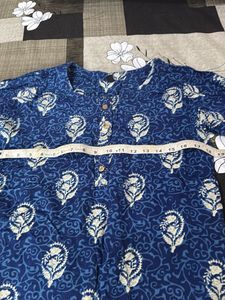 Blue Printed Kurta